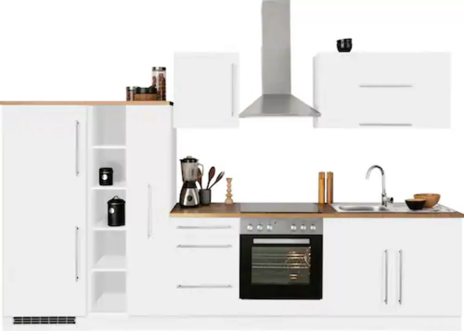 Kochstation Küchenzeile "KS-Samos", ohne E-Geräte, Breite 330 cm günstig online kaufen