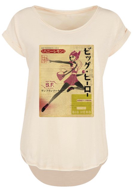 F4NT4STIC T-Shirt "Big Hero 6 Honey Lemon Newspaper", Premium Qualität günstig online kaufen