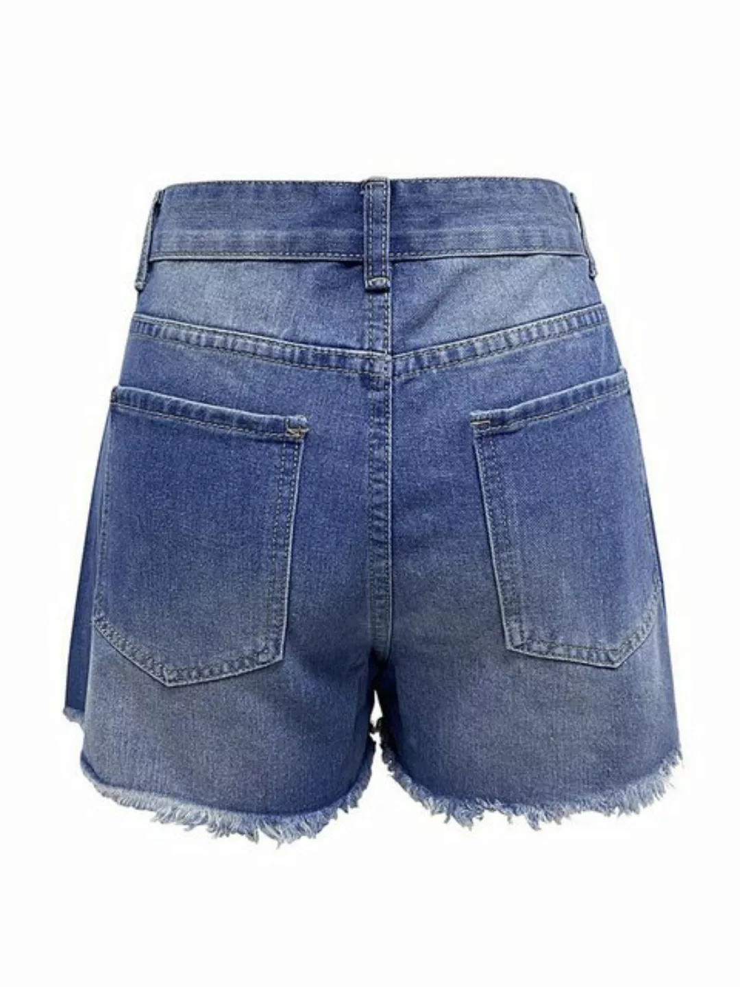 FIDDY Jeansshorts Zerrissene Jeans Shorts -Relaxshorts-Hotpants günstig online kaufen