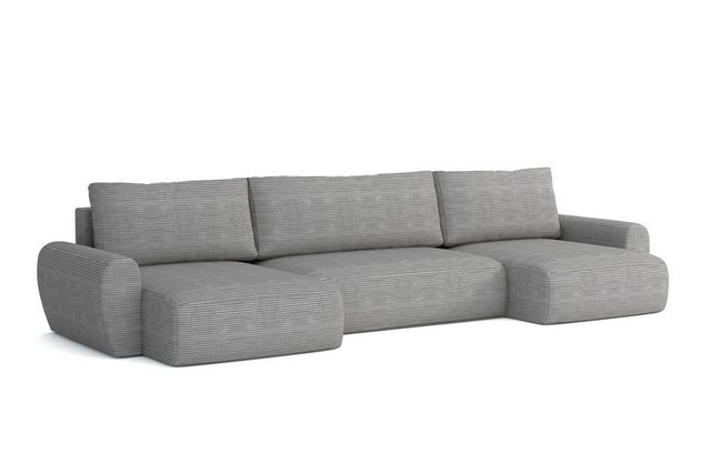 Deine Möbel 24 Big-Sofa HEIDI U 397 cm breit Ecksofa Sofa Wohnzimmer U-Couc günstig online kaufen