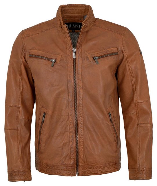 Jilani Lederjacke Ronai-3 Jilani - Herren Echtleder Lederjacke Lammnappa co günstig online kaufen