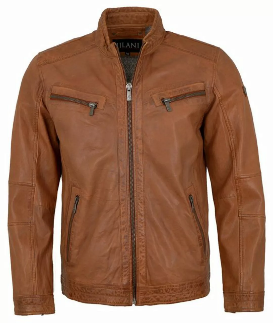 Jilani Lederjacke Ronai-3 Jilani - Herren Lederjacke Lammnappa cognac günstig online kaufen