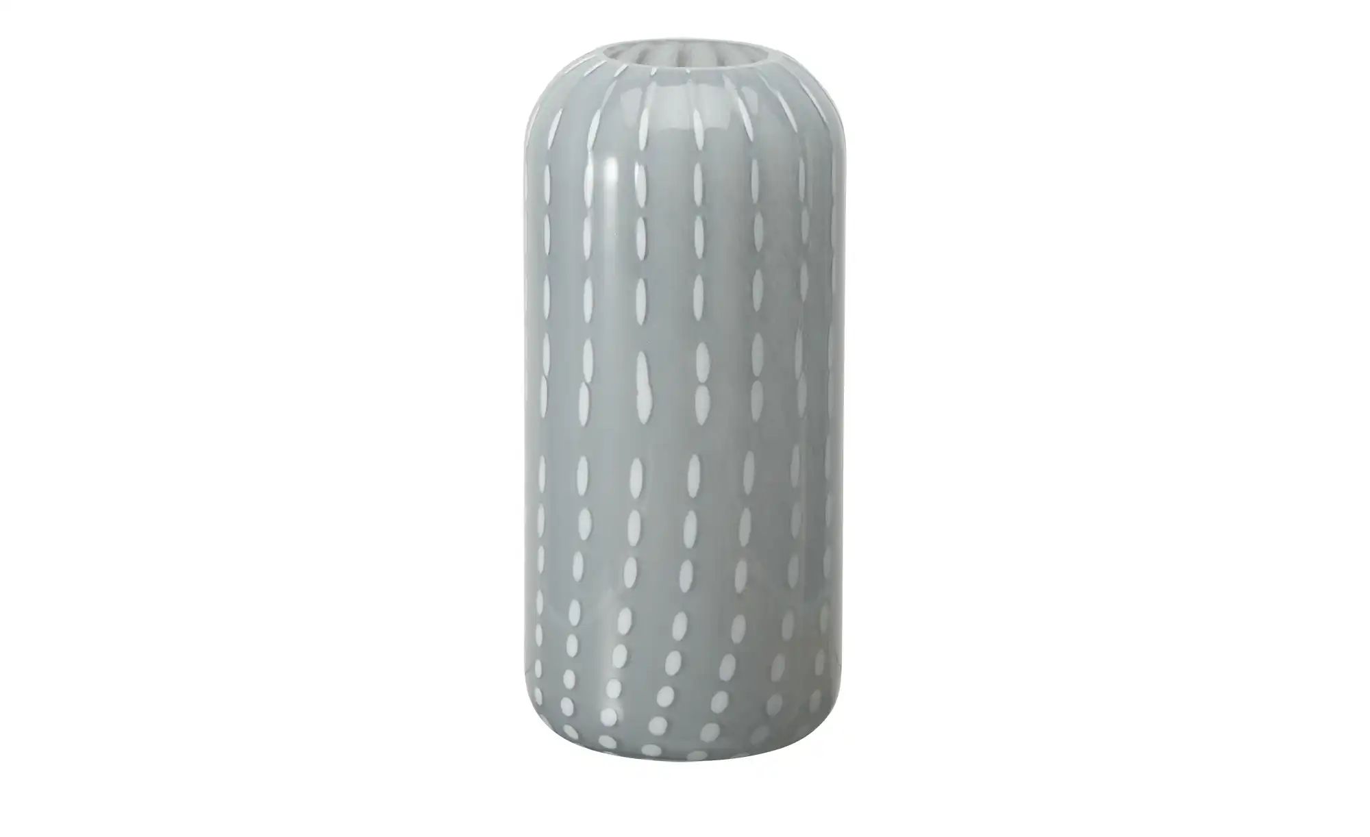 HOME STORY Vase   ¦ grau ¦ Glas ¦ Maße (cm): H: 33  Ø: 15 Accessoires > Vas günstig online kaufen