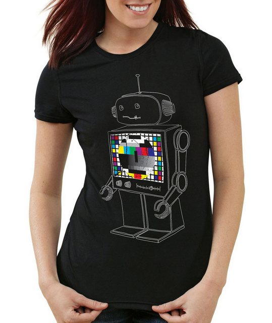 style3 T-Shirt Testbild Roboter TV Monitor the big bang theory sheldon coop günstig online kaufen