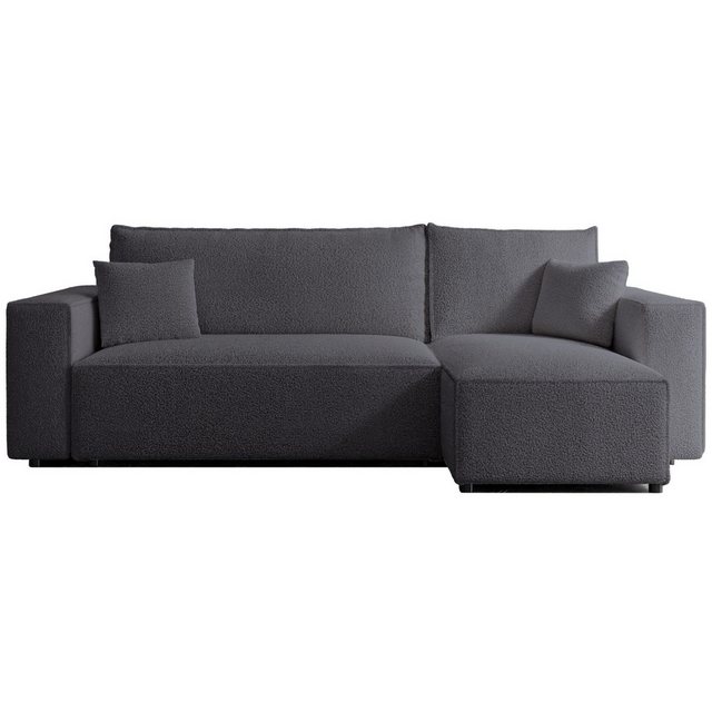 Selsey Ecksofa SCARLO, mit Schlaffunktion, Bettkasten und Bouclé-Bezug günstig online kaufen