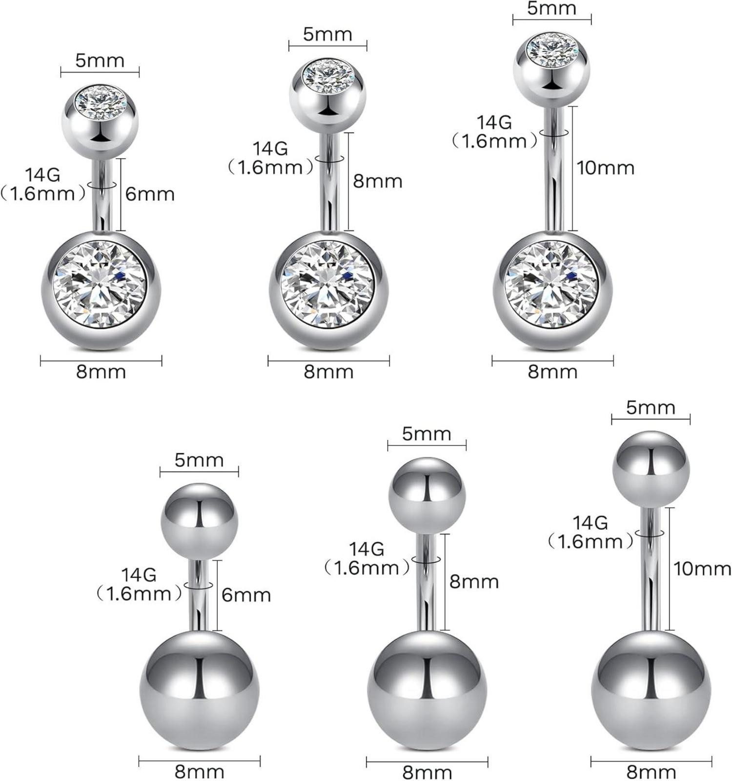 AVYRING Piercing-Set Piercing Set 99-teilig 14G günstig online kaufen
