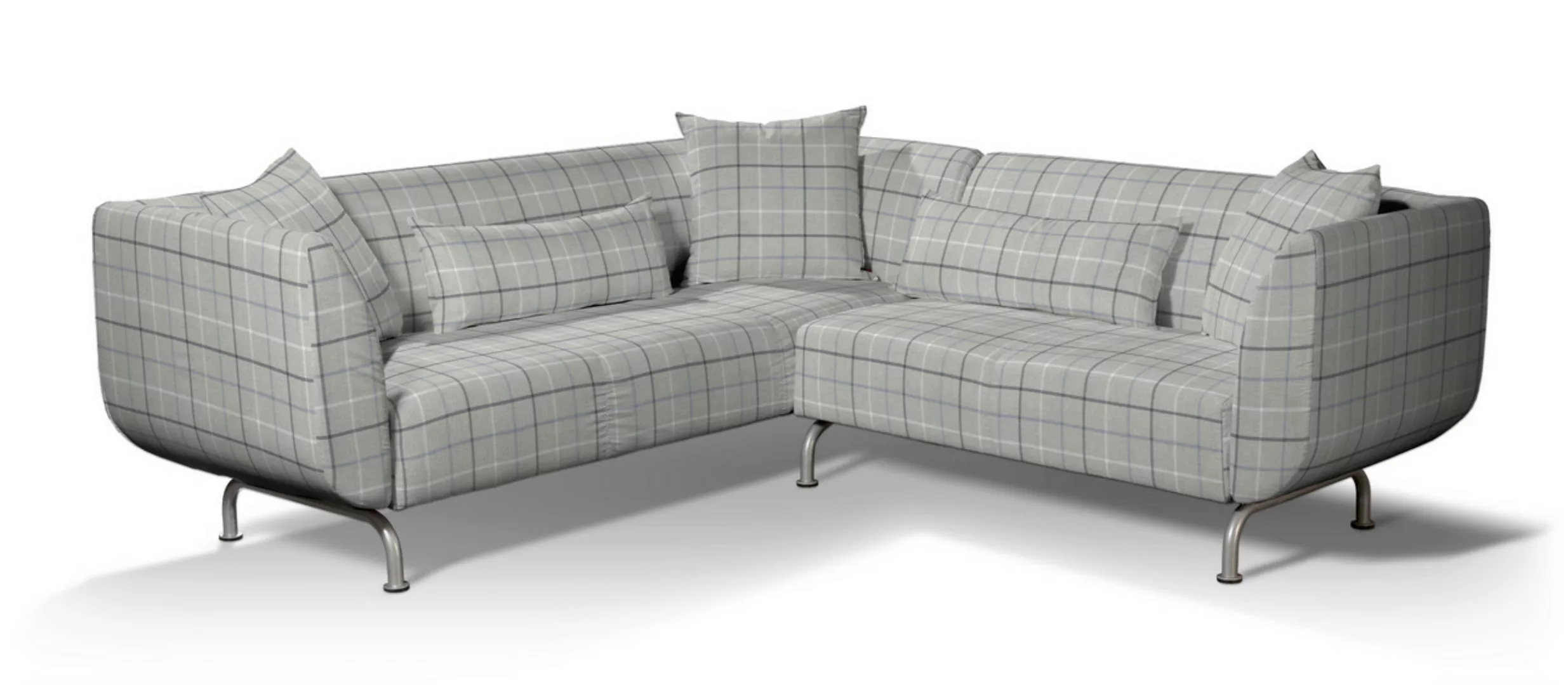 Bezug für Strömstad 3+2-Sitzer Sofa, hellblau- grau, Bezug für Stromstad 3+ günstig online kaufen