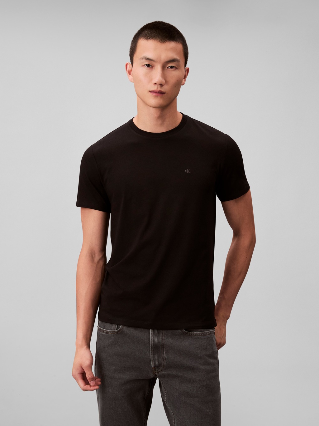 Calvin Klein T-Shirt "SS STRETCH COTTON SLIM TEE 2PK", (Packung, 2 tlg.), R günstig online kaufen