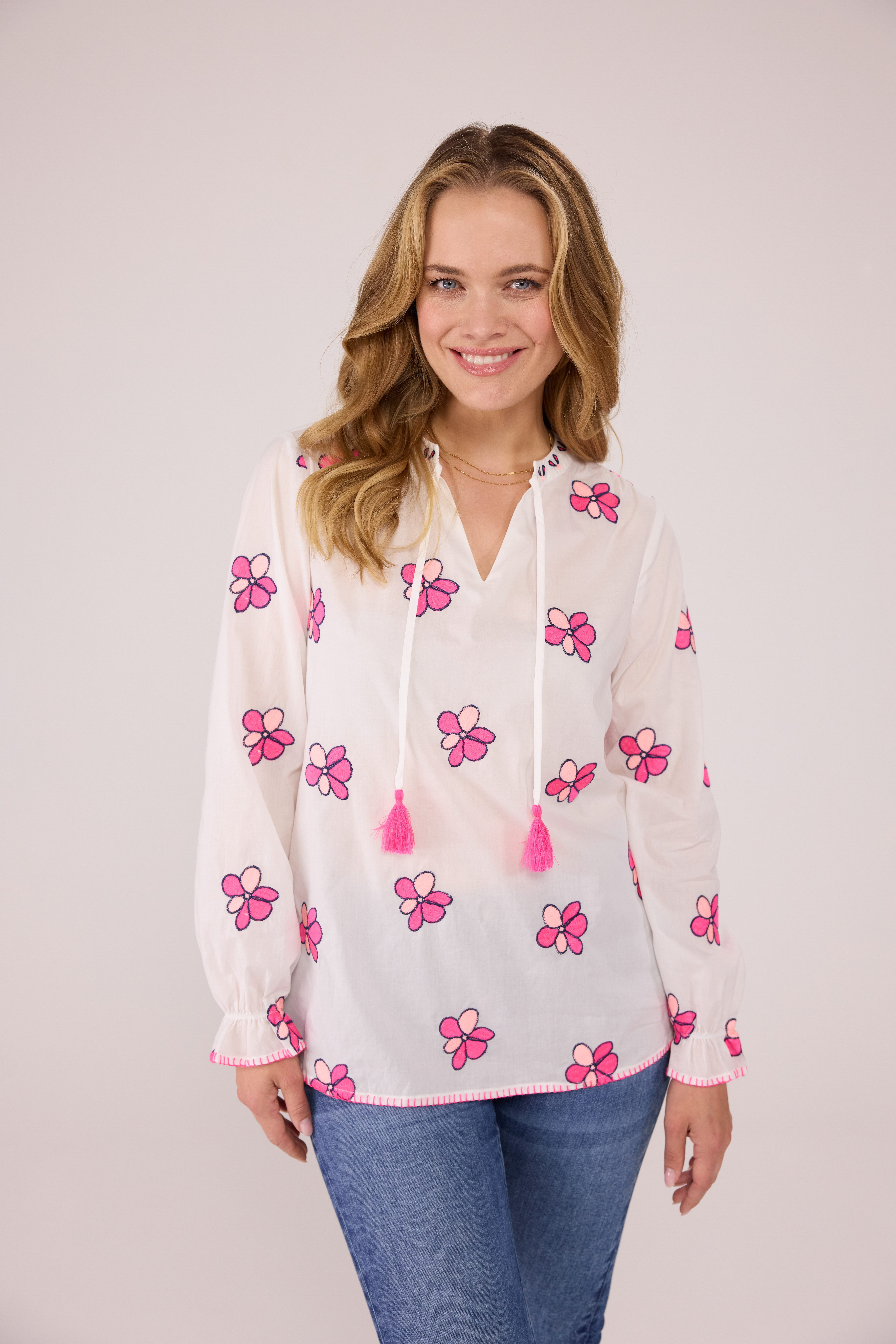 Lieblingsstück Schlupfbluse RianaL mit blumigem allover günstig online kaufen