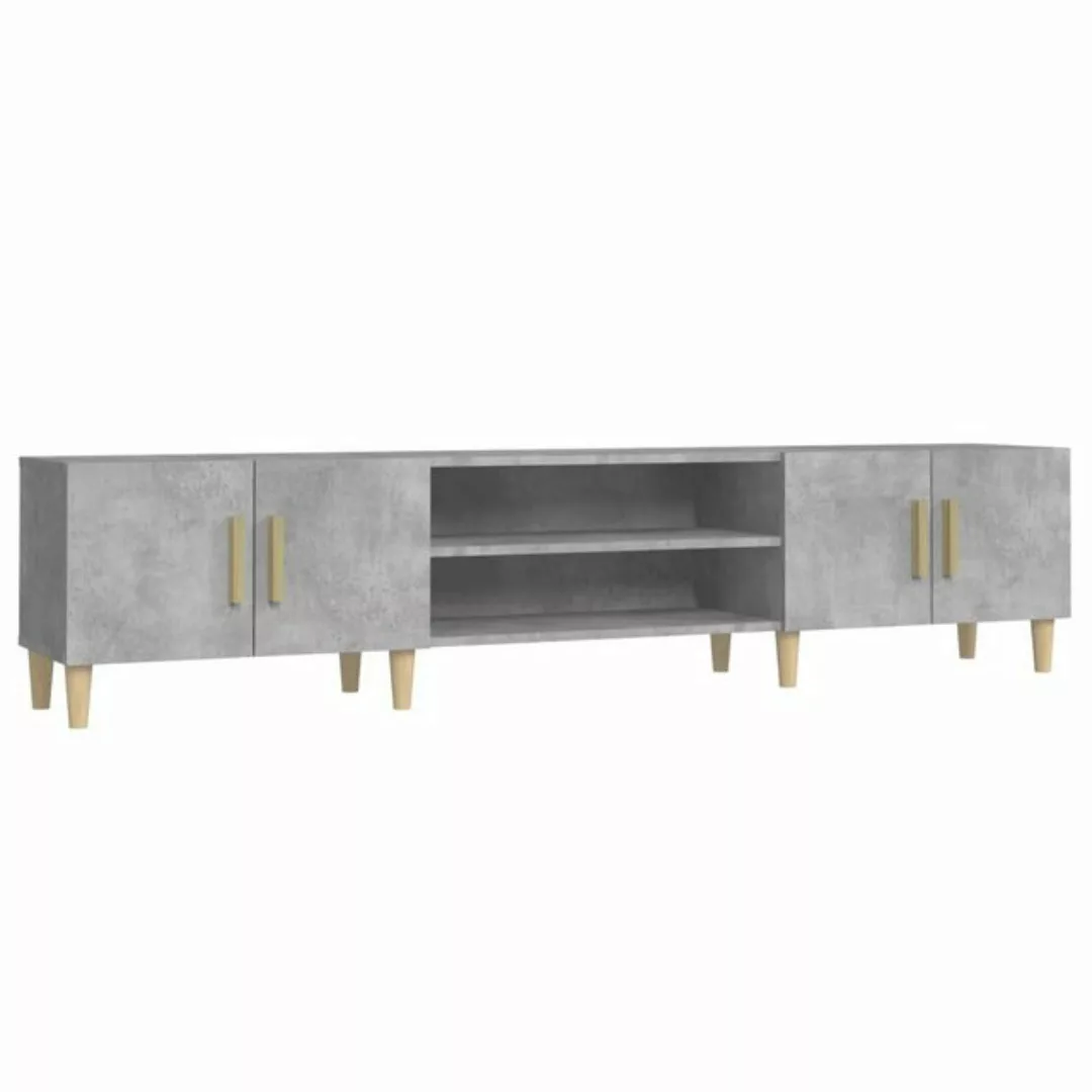 furnicato TV-Schrank Betongrau 180x31,5x40 cm Holzwerkstoff (1-St) günstig online kaufen