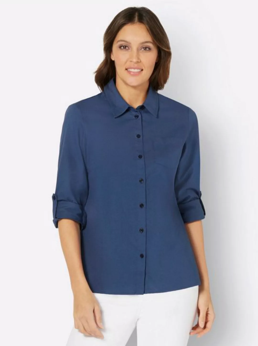 Sieh an! Klassische Bluse Hemdbluse günstig online kaufen