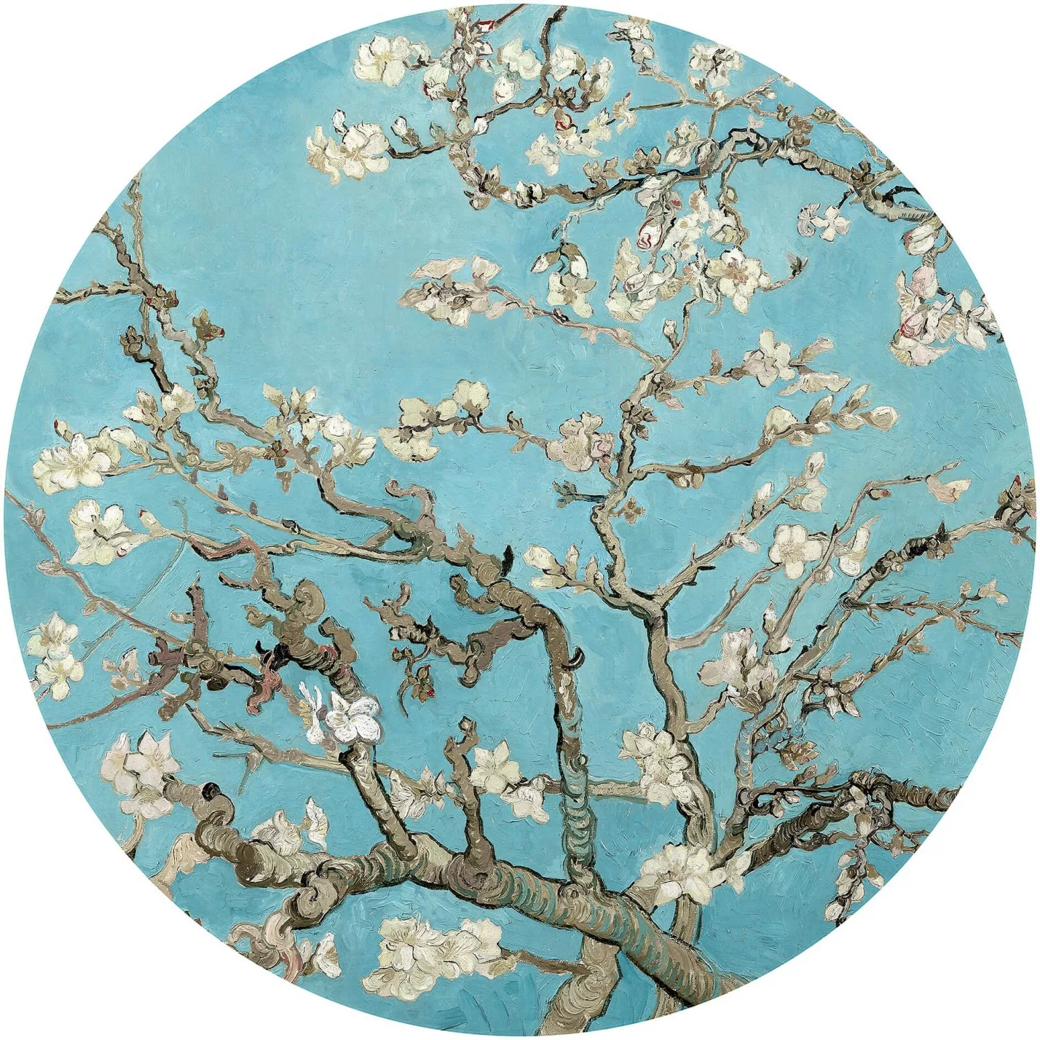 Erfurt Fototapete Vlies Almond Blossom Van Gogh Blue Ø 236 cm günstig online kaufen