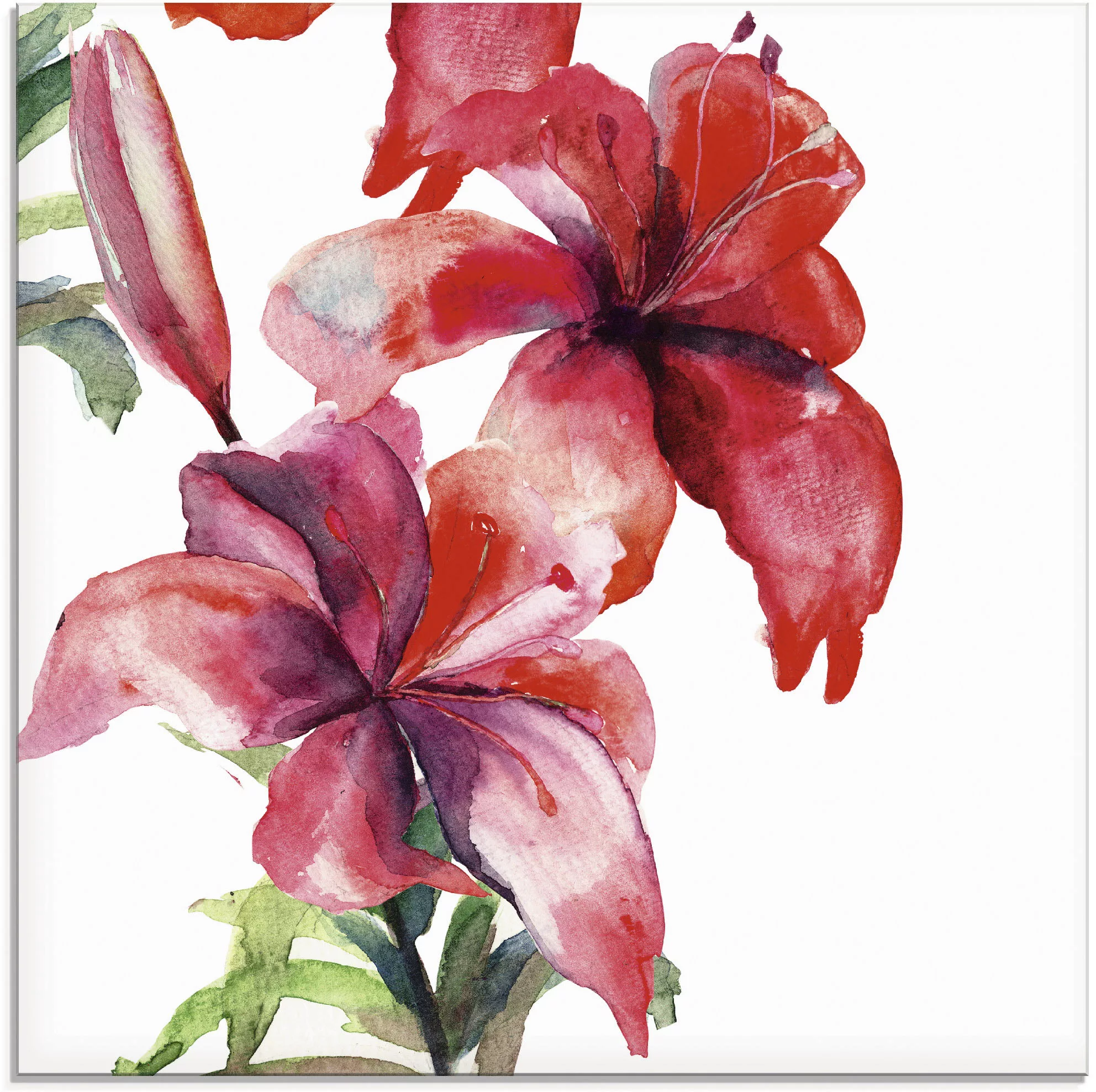 Artland Glasbild »Lilien«, Blumen, (1 St.), in verschiedenen Größen günstig online kaufen