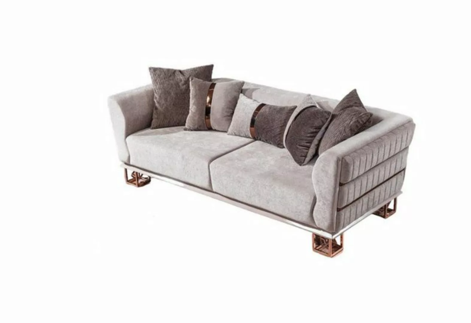 Xlmoebel 3-Sitzer Dreisitziges modernes Sofa Couch in brauner Ausführung, 1 günstig online kaufen