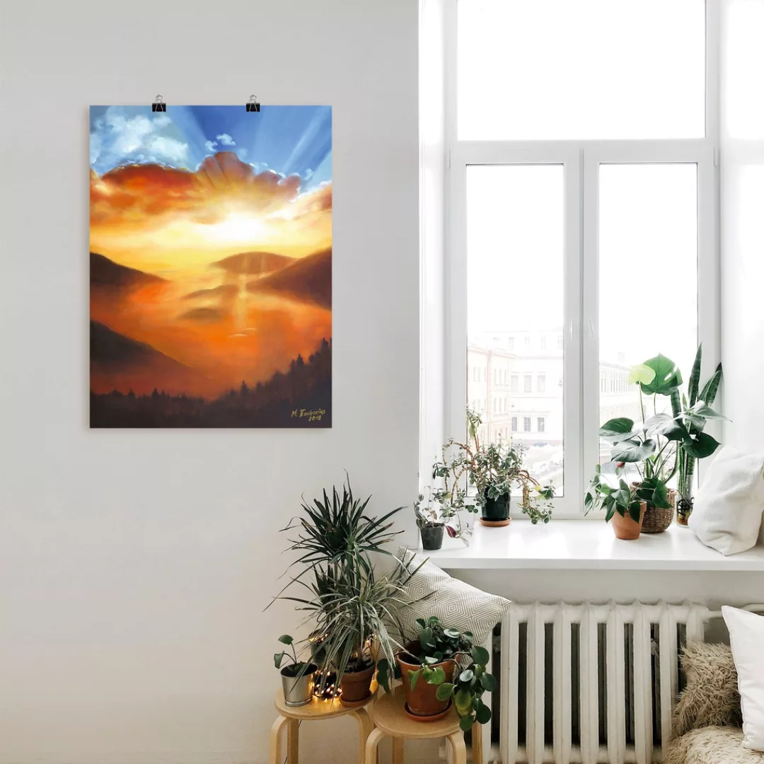 Artland Wandbild "Erwachen in der Natur", Bilder vom Sonnenuntergang & -auf günstig online kaufen