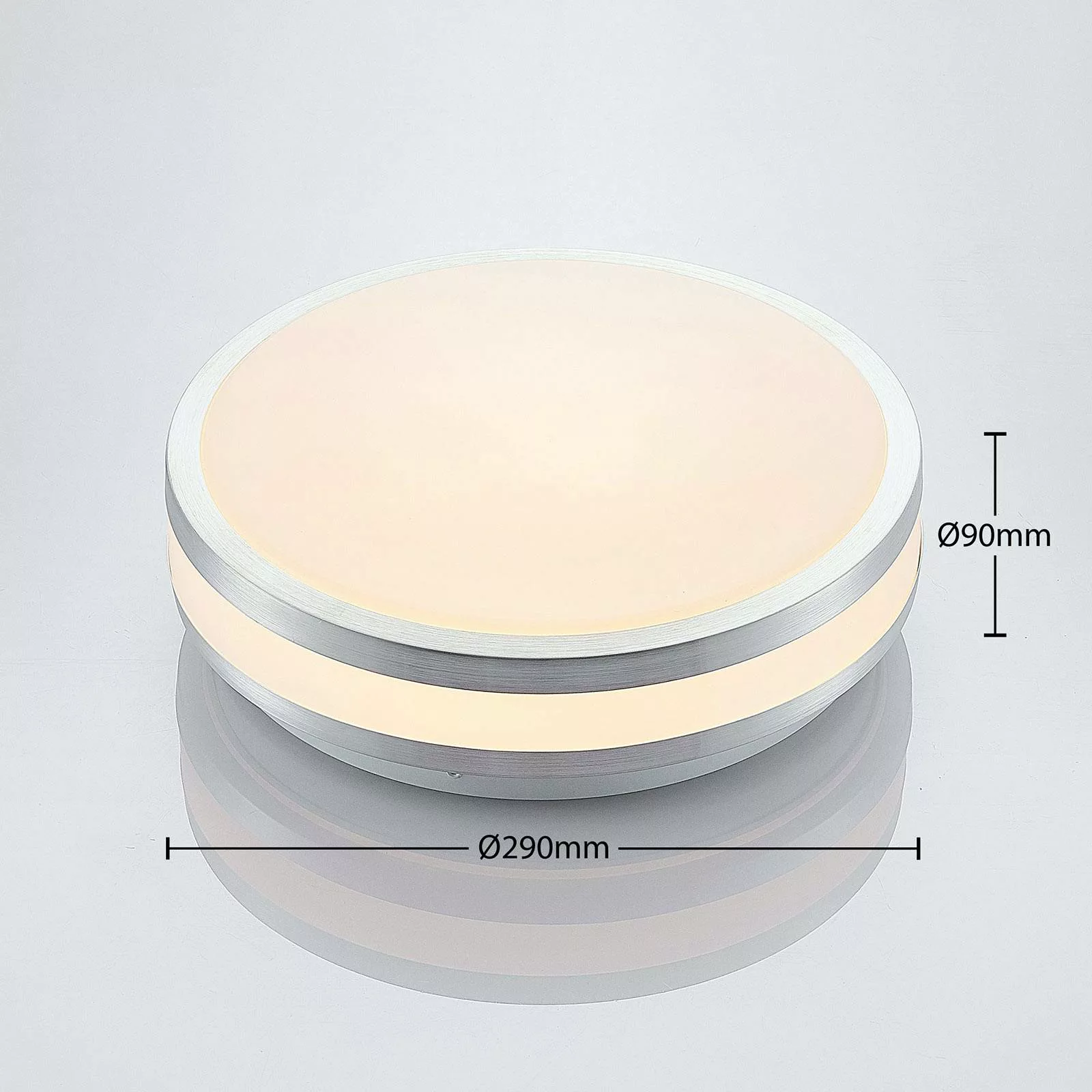 Lindby Nelia LED-Alu-Deckenlampe, rund, 29 cm günstig online kaufen