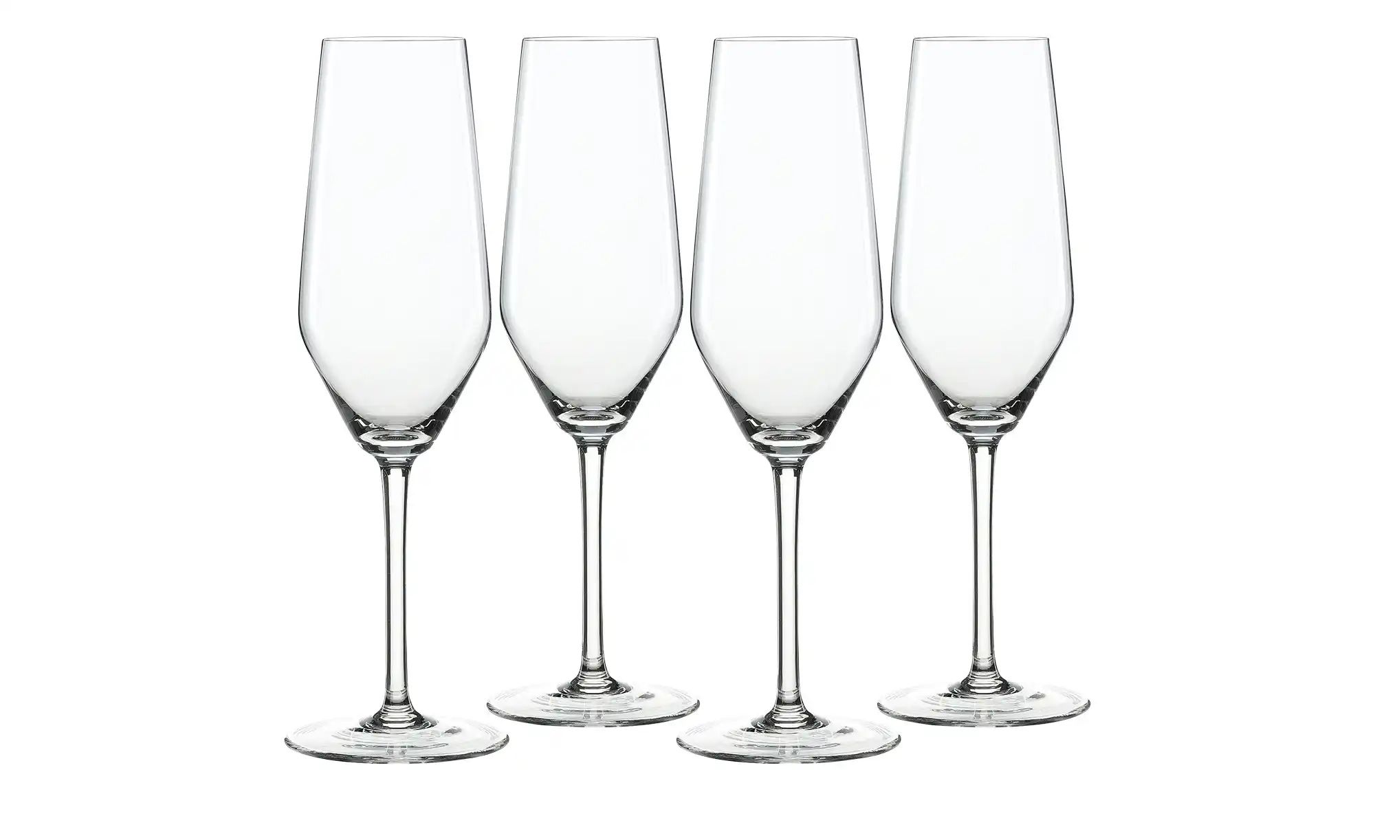 Spiegelau Champagnerflöten 4er Set Style ¦ transparent/klar ¦ Glas ¦ Maße ( günstig online kaufen