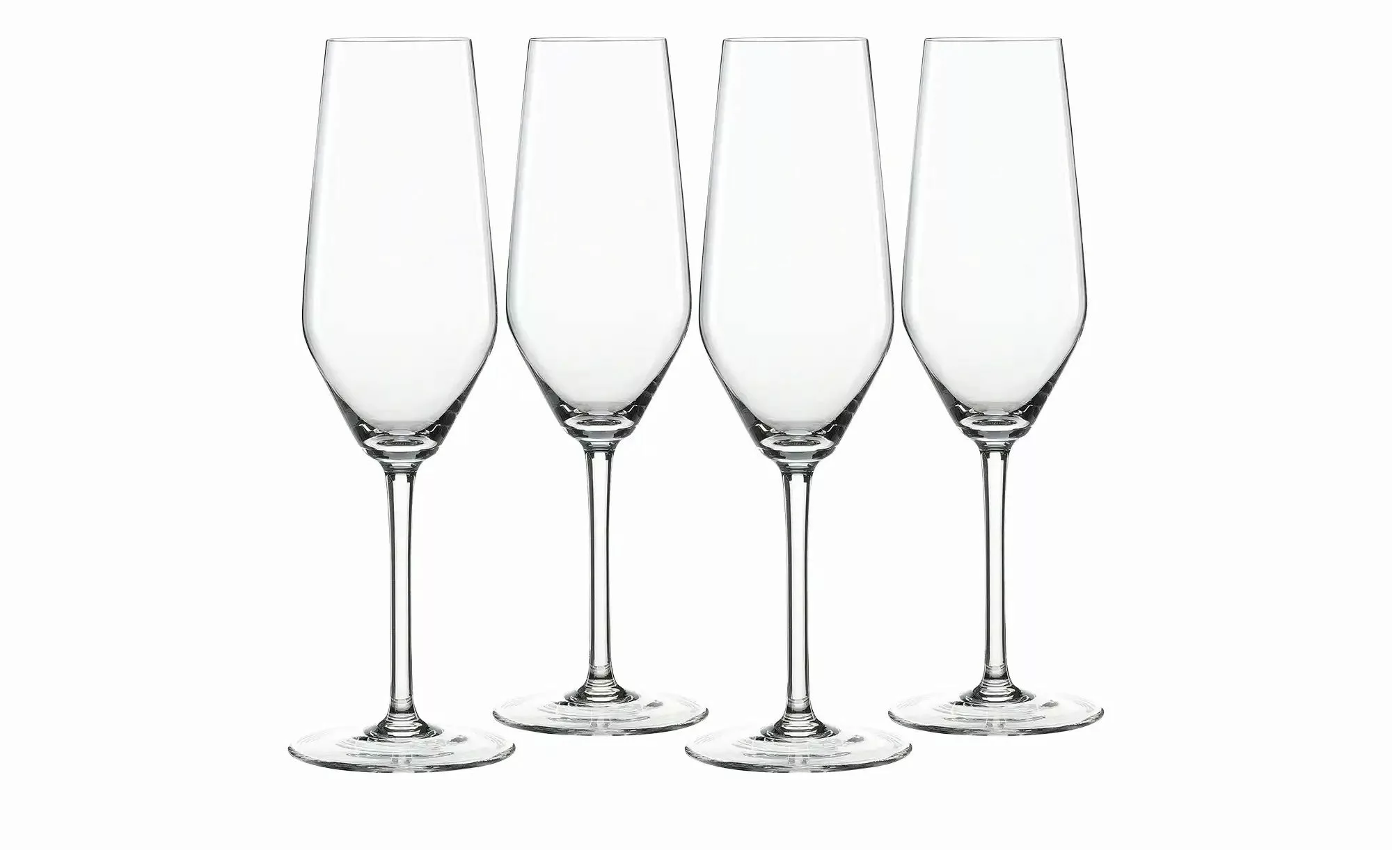 Nachtmann Champagnerflöten 4er Set Style ¦ transparent/klar ¦ Glas  ¦ Maße günstig online kaufen