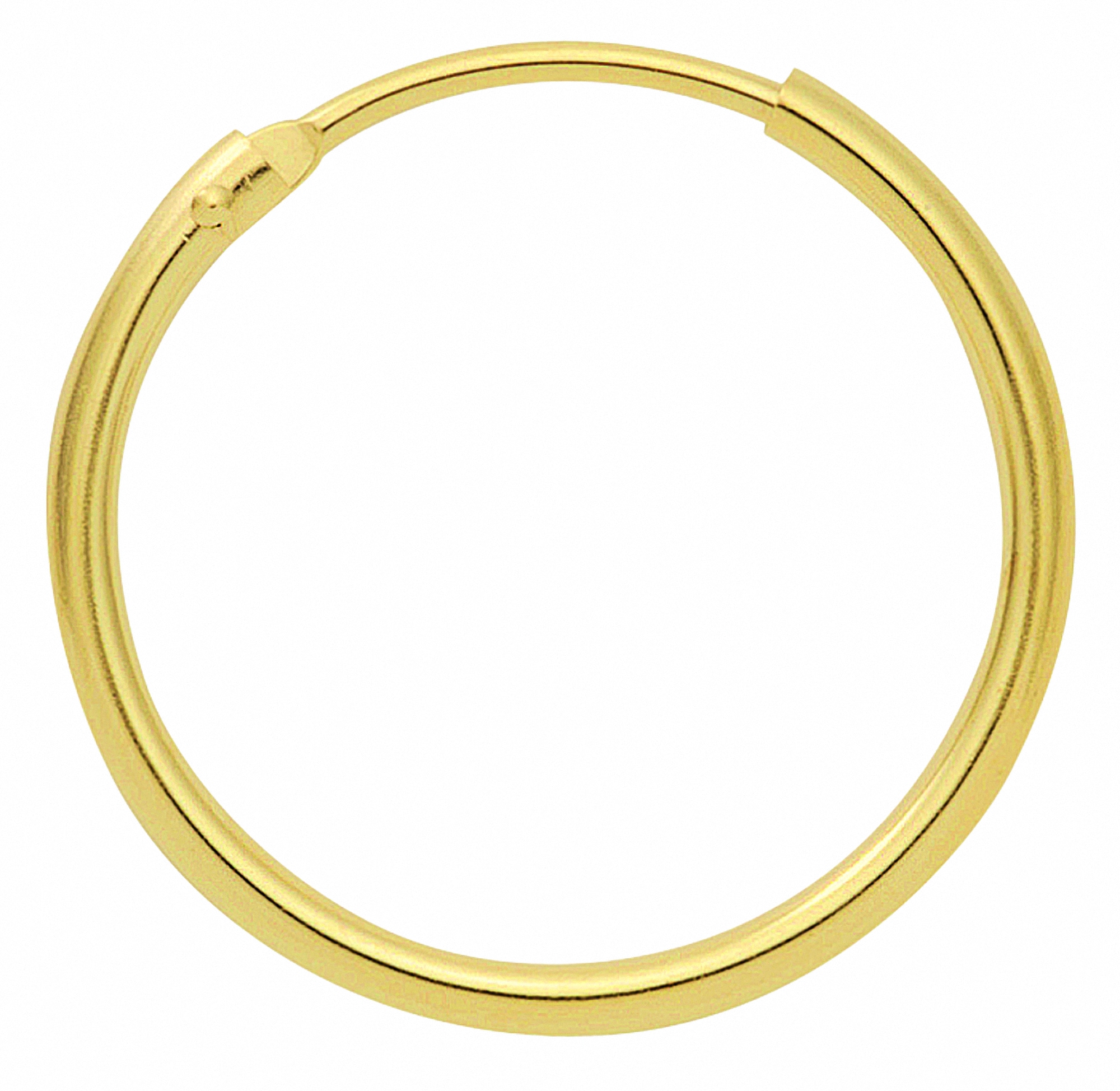 Adelia´s Paar Ohrhänger "1 Paar 585 Gold Ohrringe / Creolen Ø 13 mm", 585 G günstig online kaufen