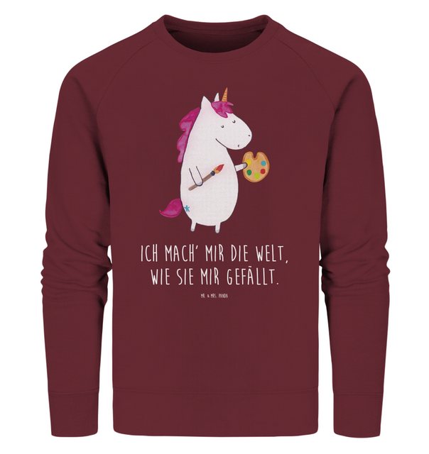 Mr. & Mrs. Panda Longpullover Größe XXL Einhorn Künstler - Burgundy - Gesch günstig online kaufen