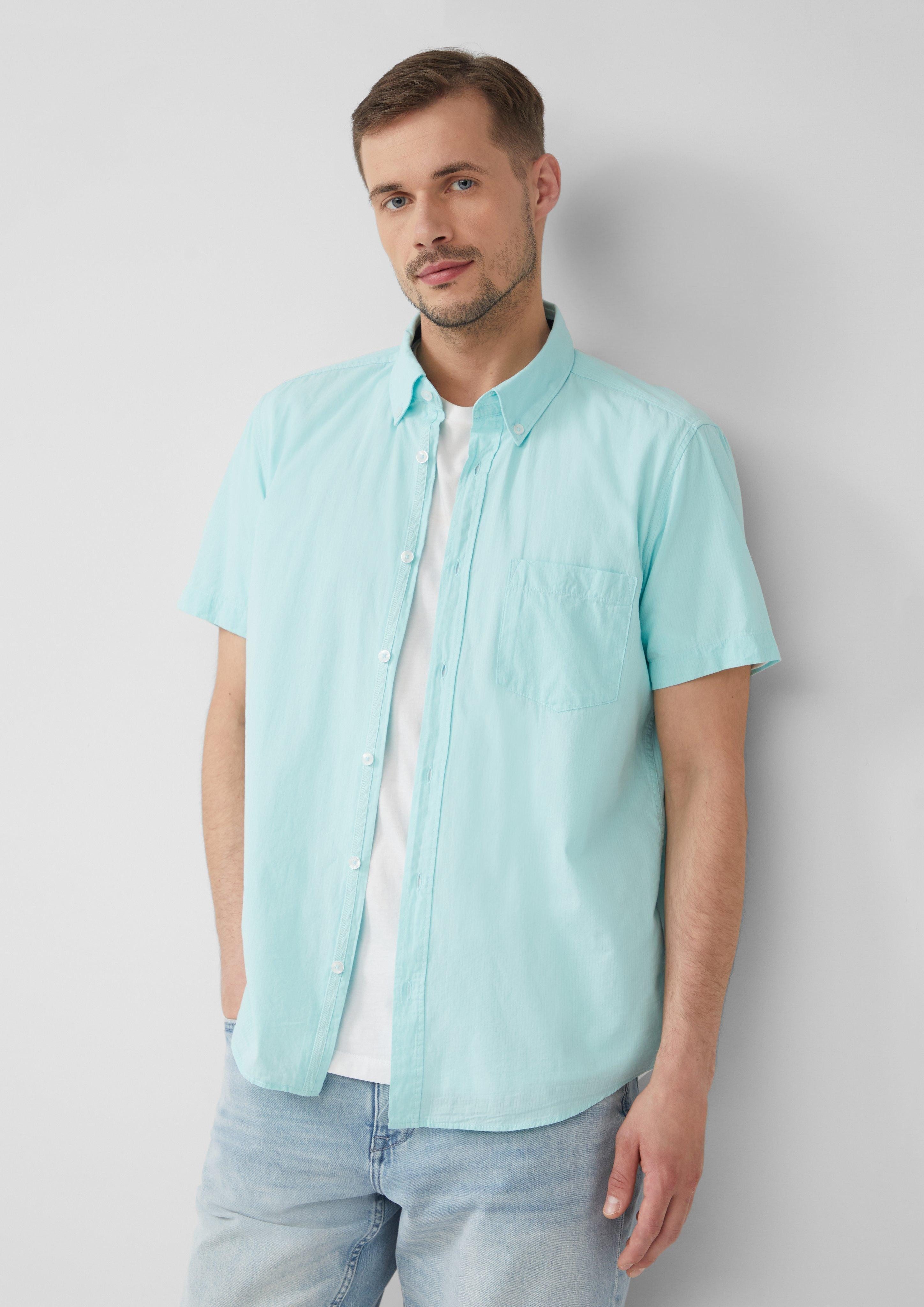 s.Oliver Kurzarmhemd Regular Fit: Kurzarmhemd mit günstig online kaufen