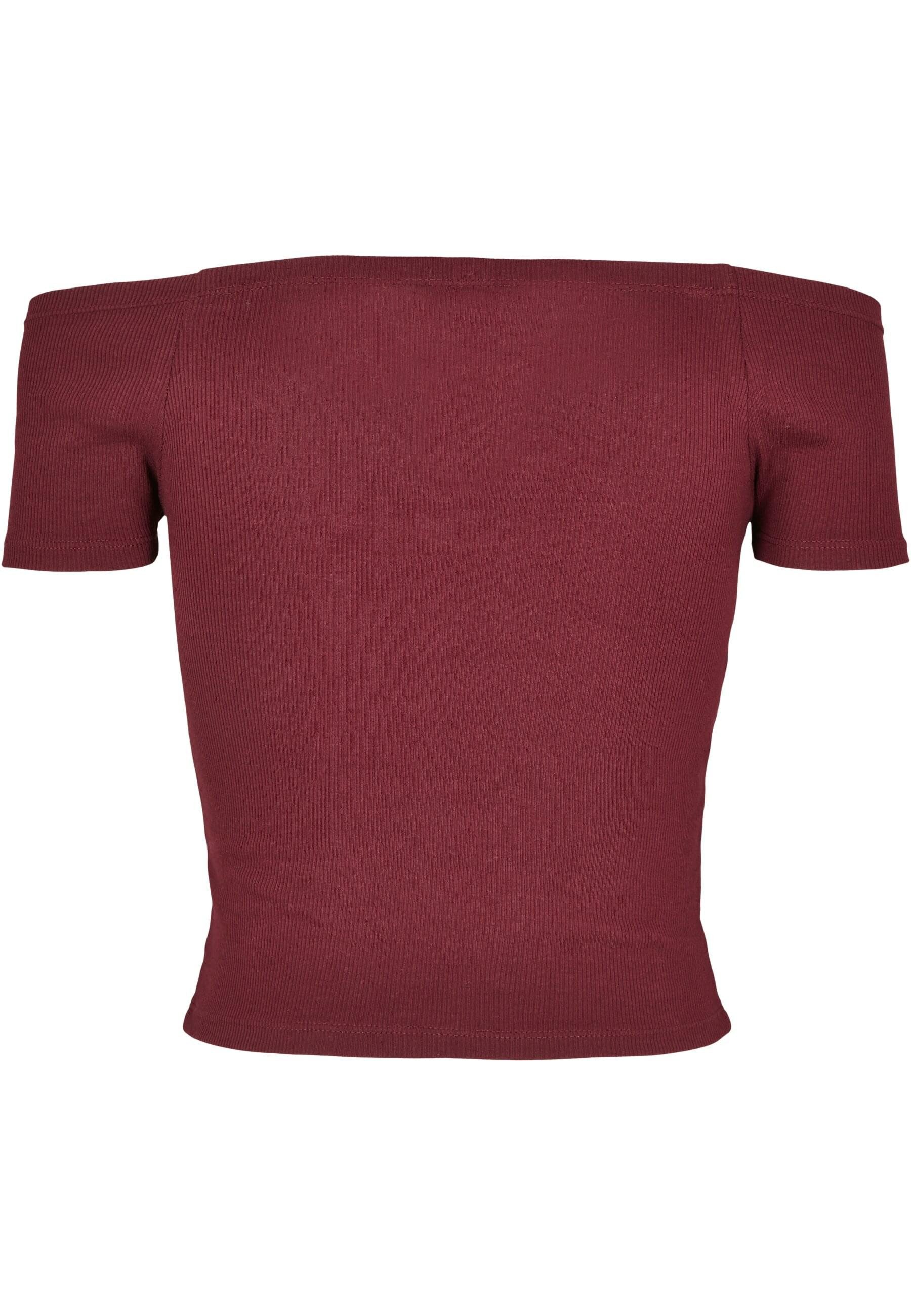 URBAN CLASSICS T-Shirt "Urban Classics Damen Ladies Off Shoulder Rib Tee", günstig online kaufen