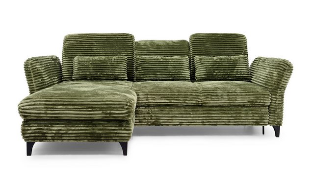 Hygger Möbelhaus Ecksofa Eva Schlafcouch, Sofa Cord L-Form 253 x190 cm, Wah günstig online kaufen