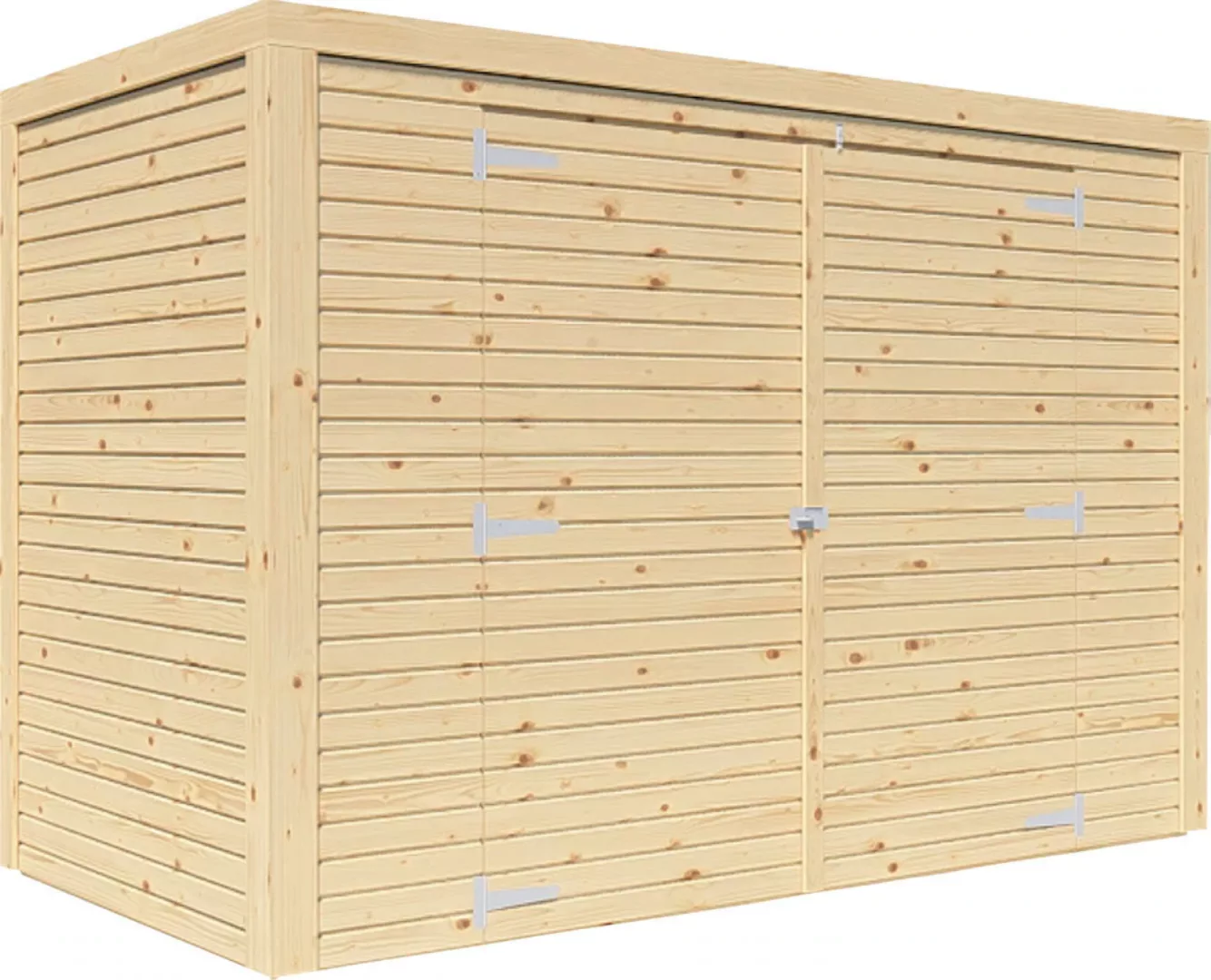 Bertilo Gartenschrank Box Bike 103 cm x 207 cm Natur FSC® günstig online kaufen