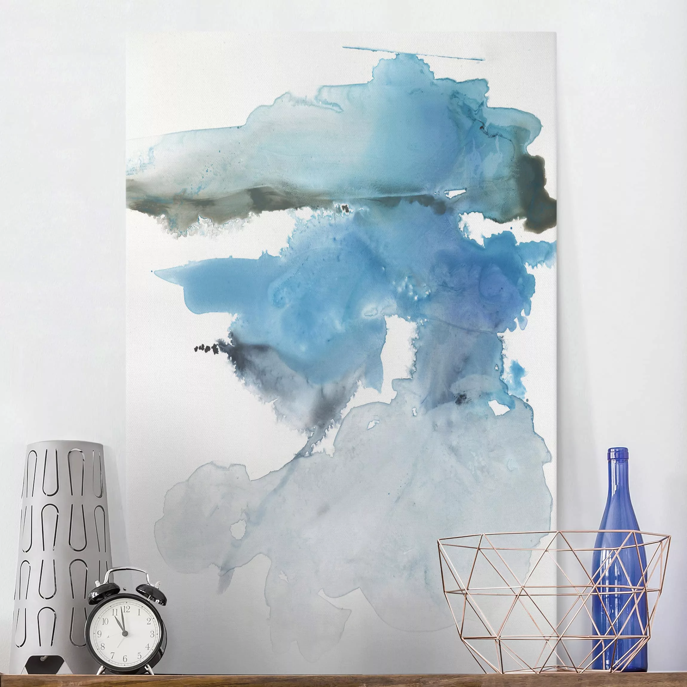 Leinwandbild Abstrakt - Hochformat Gletscherschmelze II günstig online kaufen