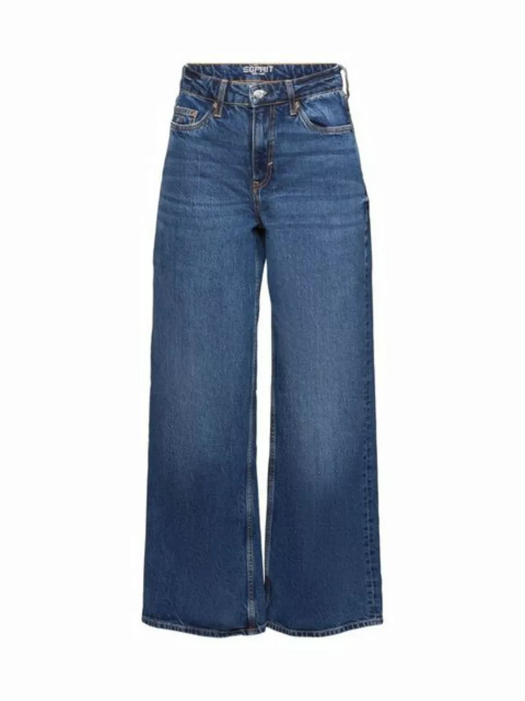 Esprit Weite Jeans Retro-Hose mit weiter Passform und hohem Bund günstig online kaufen