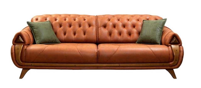 JVmoebel Sofa Luxus 3 Sitzer Couch Polster Klassisch Sitz Sofas Zimmer Möbe günstig online kaufen