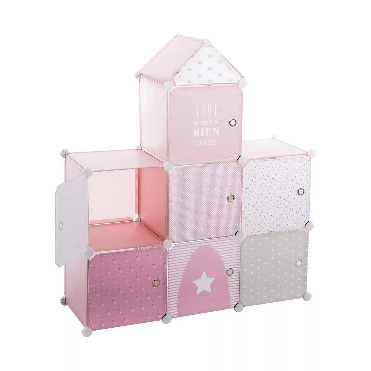 Regal Atmosphera Pink Castle Für Kinder Modular Pp (95,5 X 32 X 109 Cm) günstig online kaufen