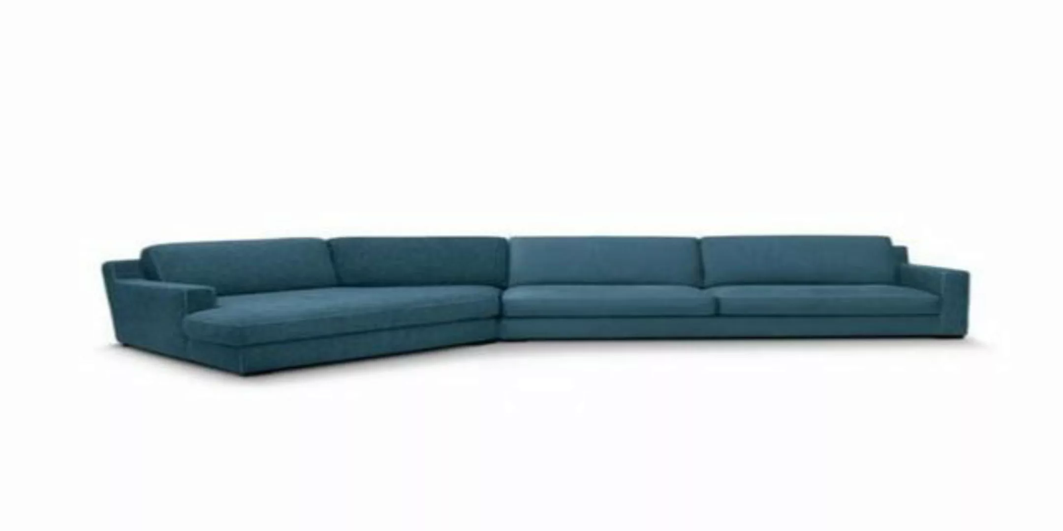 Xlmoebel Ecksofa Blau Ecksofa aus Textil für das Wohnzimmer: Designer Wohnl günstig online kaufen