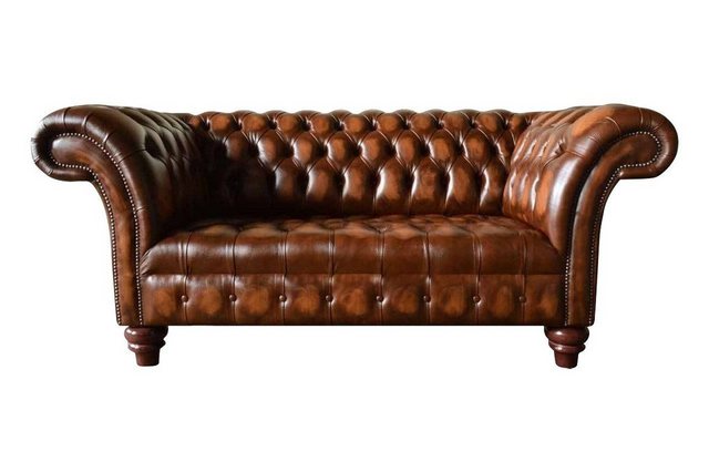 Xlmoebel Sofa Chesterfield Premium 2-Sitzer Sofa Polstermöbel Leder, Herges günstig online kaufen