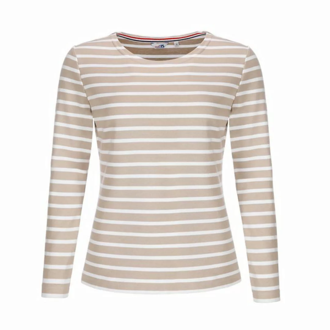 modAS Langarmshirt Damen Langarm-Shirt mit Streifen Bretonisches Streifensh günstig online kaufen