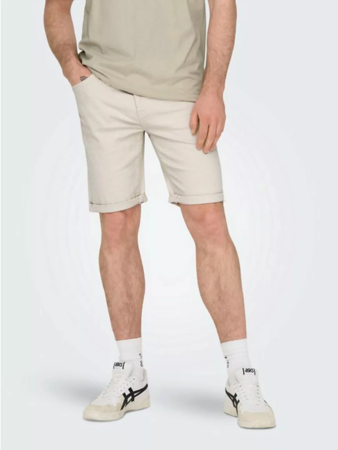 ONLY & SONS Shorts ONSPLY ECRU 9296 AZG DNM SHORTS günstig online kaufen