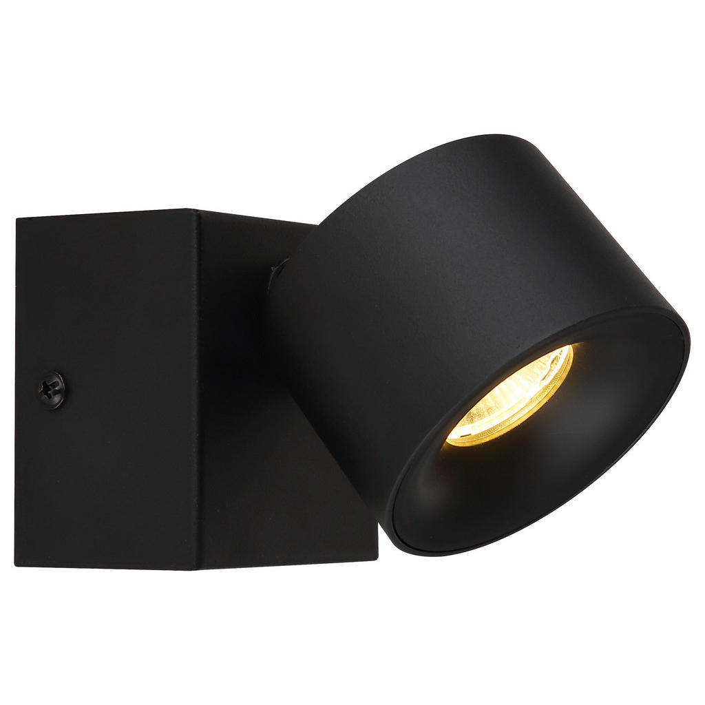 GLOBO LED-Spot schwarz Kunststoff Aluminium Metall B/H/T: ca. 7,2x9,5x13 cm günstig online kaufen