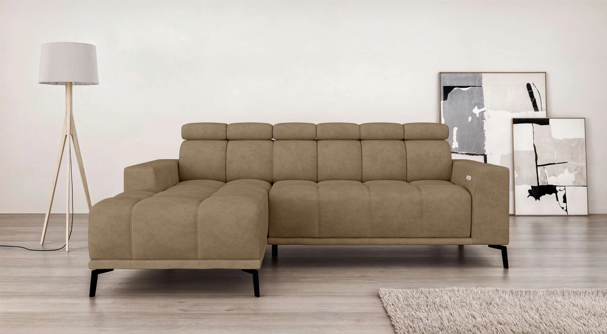 INOSIGN Ecksofa "CAZIE, Designsofa, L-Form, trendige Bubble-Optik,", L-Form günstig online kaufen