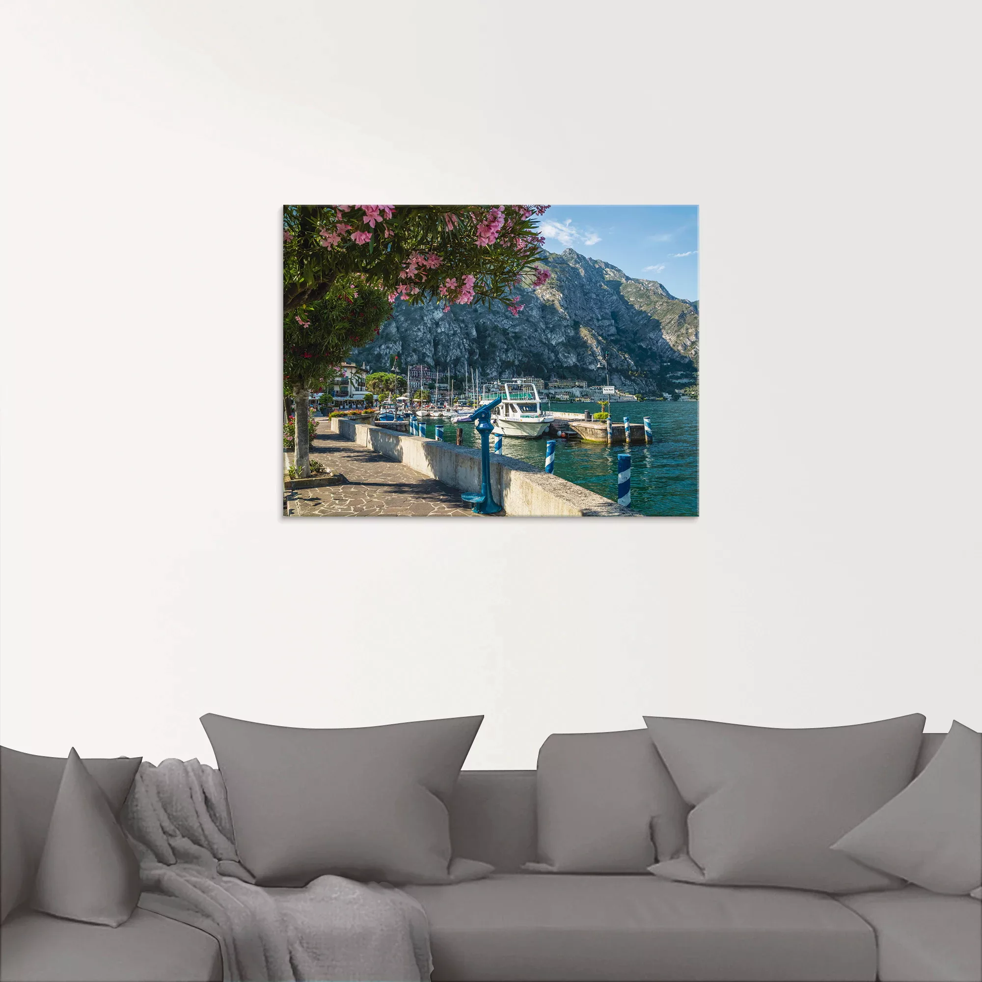 Artland Glasbild »Gardasee Hafen Limone sul Garda I«, Europa, (1 St.), in v günstig online kaufen