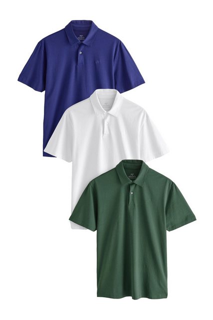 Next Poloshirt Poloshirts aus Jersey im 3er-Pack (3-tlg) günstig online kaufen