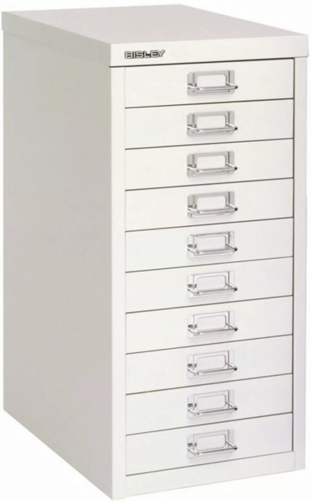 Bisley Beistellschrank MultiDrawer Schrank aus Stahl, 10 Schubladen, ohne S günstig online kaufen