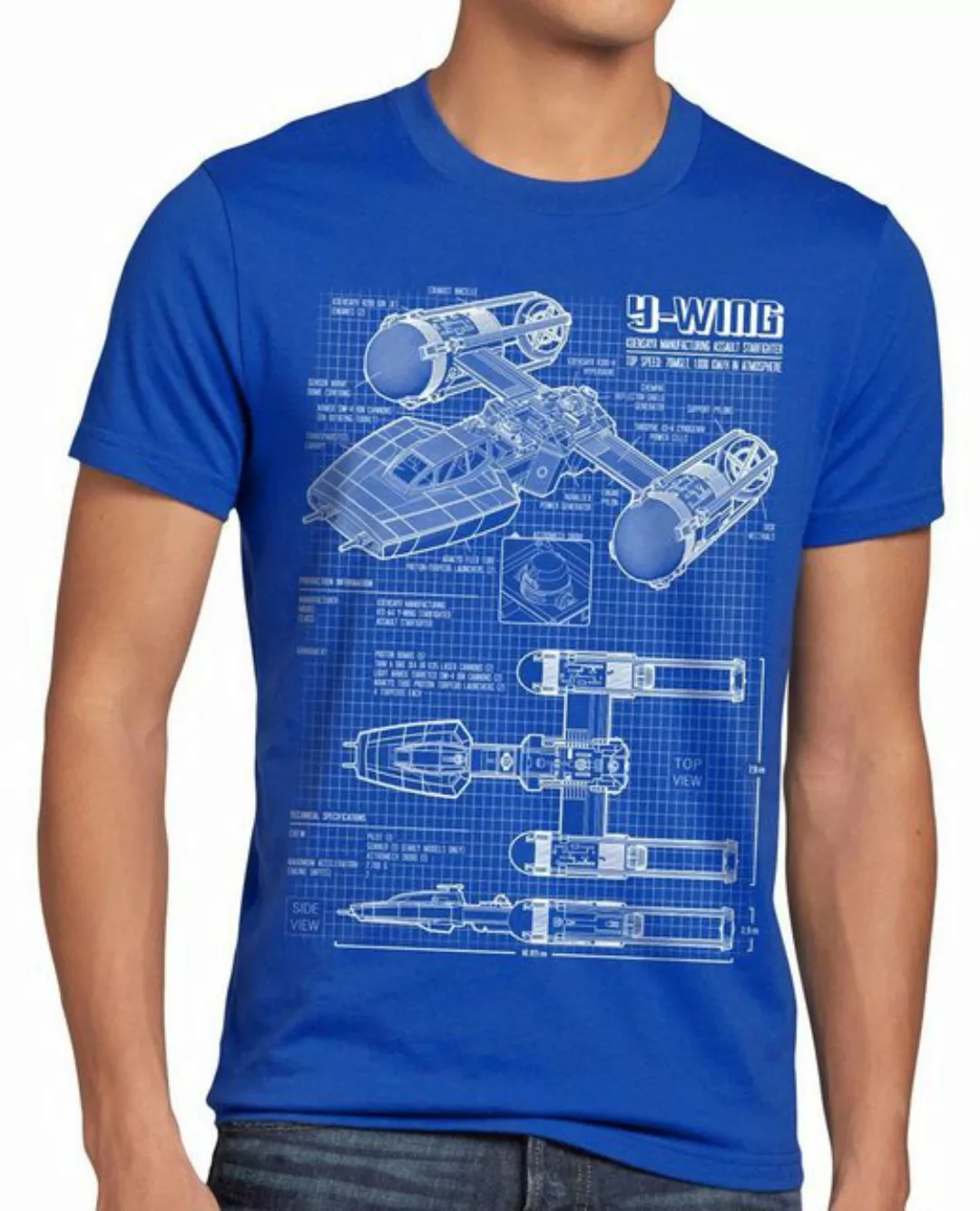 style3 Print-Shirt Herren T-Shirt Y-Wing rebellion star krieg sterne der wa günstig online kaufen