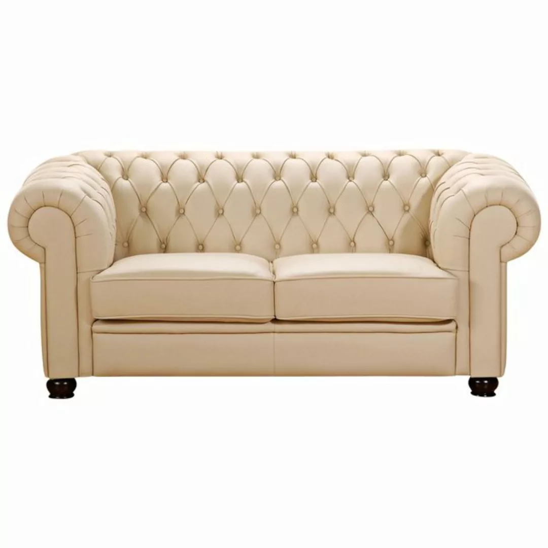 Max Winzer Sofa Chandler Kunstleder - Beige günstig online kaufen