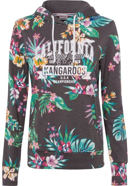 KangaROOS Kapuzensweatshirt Langarm, figurumspielender Schnitt, aus Interlo günstig online kaufen