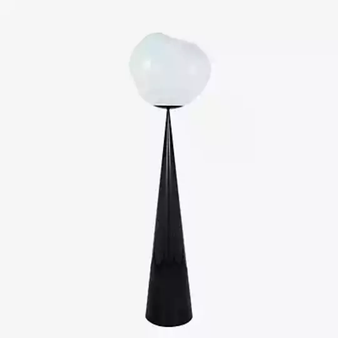 Tom Dixon Melt Cone Fat Stehleuchte LED, opal/schwarz günstig online kaufen