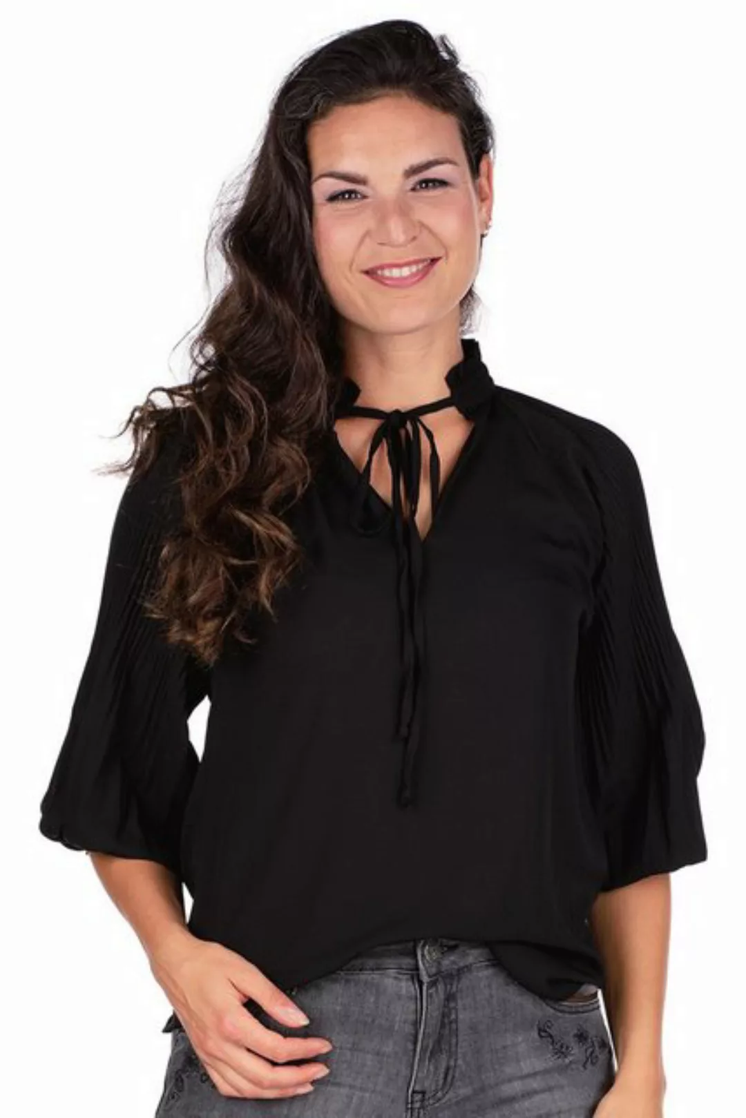 Hangowear Trachtenbluse Bluse - YVETTE - schwarz günstig online kaufen