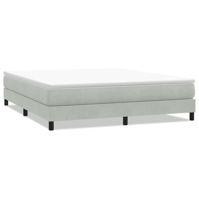 vidaXL Boxspringbett, Boxspringbett ohne Matratze Dunkelgrau 180x220 cm Sam günstig online kaufen