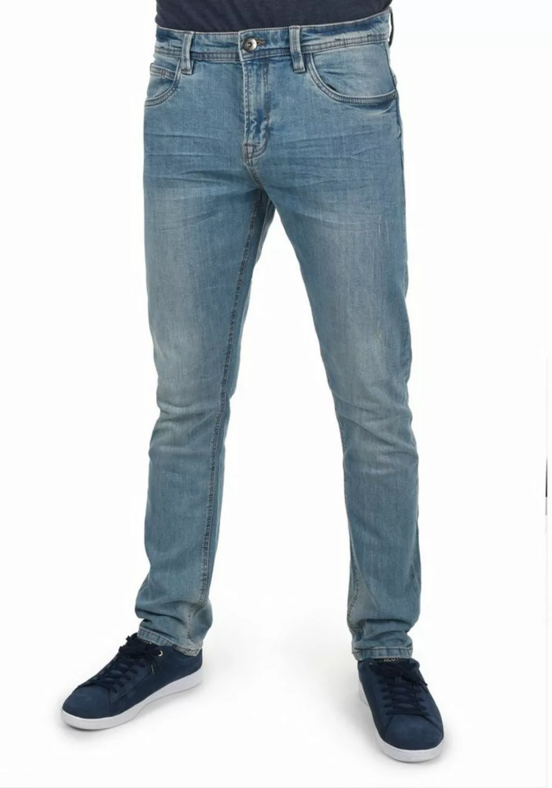 Indicode 5-Pocket-Jeans IDAldersgate Denim Hose mit dekorativen Knitterfalt günstig online kaufen