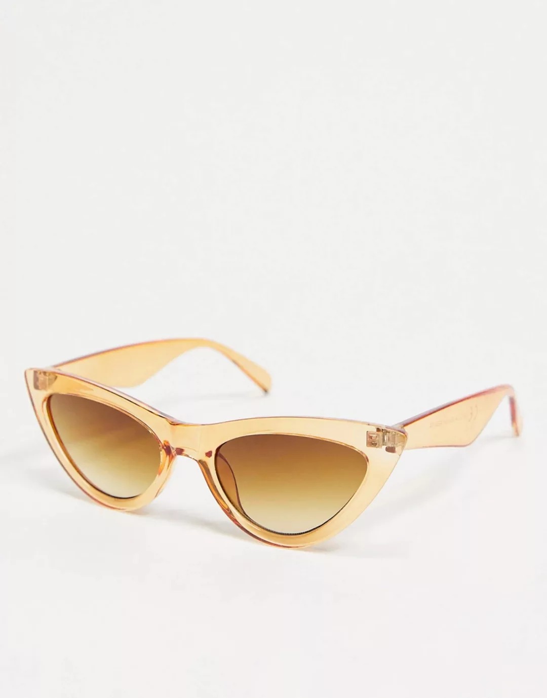 Pieces – Cat-Eye-Sonnenbrille in Orange günstig online kaufen