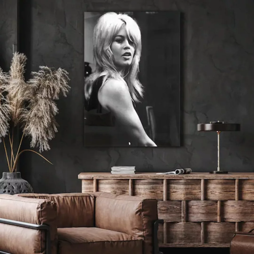 queence Acrylglasbild »Nero«, Schwarz-Weiß, Brigitte Bardot, Fine Art-Print günstig online kaufen